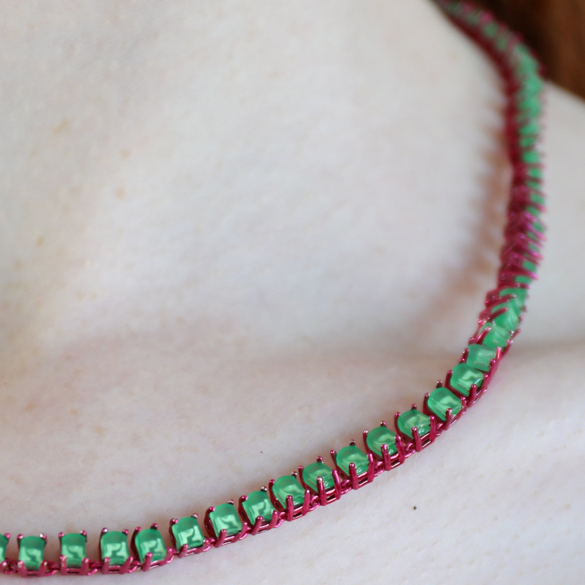 Midnight Maze Necklace in Coated Silver & E-Waste